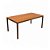 Mesa Retangular de Alumínio com Tampo em Madeira 3,00x100cm - Imagem 1