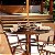 Conjunto de mesa Lótus Tampo Ripado e 4 Poltronas - Imagem 3