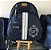 Mochila Baby P Sintético Azul Marinho com faixa listrada cinza e branco - Imagem 6