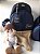 Mochila Baby P Sintético Azul Marinho com faixa azul marinho - Imagem 1