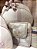 Kit Bolsa média, Mochilinha baby P, Necessarie Carol e Porta carteira de vacinação no Sintético Pérola com faixa Rose - Imagem 7