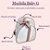 Mochila Baby G Sintético offwhite com faixa nude - Imagem 5