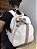 Mochila Baby G Sintético offwhite com faixa nude - Imagem 4