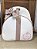 Mochila Baby G Sintético offwhite com faixa nude - Imagem 1
