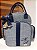 Mochila Multi Linho cinza escuro com azul marinho - Imagem 7