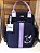 Mochila Multi Linho Marinho com Lilás - Imagem 1