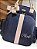 Mochila Multi Sintético azul marinho com faixa nude - Imagem 2