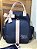 Mochila Multi Sintético azul marinho com faixa nude - Imagem 6