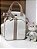 Mochila Multi Sintético offwhite com faixa nude - Imagem 1