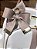 Mochila Multi Sintético offwhite com faixa nude - Imagem 4