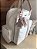 Mochila Multi Sintético offwhite com faixa nude - Imagem 2