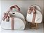 Kit Maternidade Bolsa Grande e Mochilinha baby P Sintético Offwhite com faixa Nude - Imagem 2