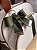 Kit Maternidade Bolsa Média e Mochilinha baby P Sintético Offwhite, faixa Verde selva e detalhes caramelo - Imagem 5