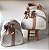 Kit Maternidade Bolsa Média e Mochilinha baby P Sintético Offwhite com faixa nude - Imagem 1