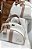 Kit Maternidade Bolsa Grande e Bolsa Pequena Sintético Offwhite com faixa nude - Imagem 3