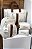Kit Maternidade Malinha New, Mochilinha baby P e Nécessaire box M Sintético offwhite com faixa caramelo - Imagem 6