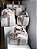 Kit Maternidade Malinha New, Bolsa M, Mochilinha baby G, Frasqueira Térmica, Porta Vacinação e porta Higiene Sintético offwhite com faixa nude - Imagem 5