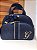 Bolsa Maternidade Grande Sintético azul marinho com faixa azul marinho extra dourado - Imagem 1