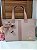 Bolsa Isabel Linho Rose com faixa Nude - Imagem 1