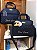 Kit Bolsa maternidade básica, Bolsa G, Bolsa quadrada M, sintético azul marinho - Imagem 1