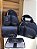 Kit Maternidade Bolsa Média, Mochilinha baby P, Necessarie Fox e Porta Carteira de Vacinação Sintético azul marinho com faixa marinho - Imagem 1