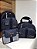 Kit Maternidade Bolsa Média, Mochilinha baby P, Necessarie Fox e Porta Carteira de Vacinação Sintético azul marinho com faixa marinho - Imagem 6