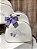 Kit Maternidade Bolsa Grande e Mochilinha baby P Sintético Offwhite com detalhes Lilás - Imagem 3