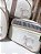 Kit Maternidade Bolsa Média, Mochilinha baby P e Necessarie Carol Sintético Offwhite com faixa rosé - Imagem 5
