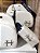 Kit Maternidade Bolsa Grande, Mochilinha baby G e Necessarie Box G Sintético Offwhite com faixa azul marinho e extra dourada - Imagem 4