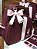 Kit Bolsa média, Mochilinha baby G, Necessarie Box G, Organizador PP e Porta carteira de vacinação no Linho Marsala com faixa rosa bebê - Imagem 4