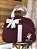 Kit Bolsa média, Mochilinha baby G, Necessarie Box G, Organizador PP e Porta carteira de vacinação no Linho Marsala com faixa rosa bebê - Imagem 8