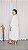 Vestido Chemise Listras Nude - Imagem 2