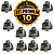 GRAMPO TAPIT PARALELO BIMETALICO 10mm A 1/0 AWG - KIT COM 1O UNIDADES - Imagem 1