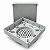 Kit com 2 Ralos Ocultos Invisíveis 15x15cm Cinza Claro - Imagem 4