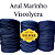 Fio de malha para Crochê e Macramê residual 500g Cor Azul Marinho Viscolycra - Imagem 1