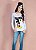 Camiseta Feminina juvenil Disney Manga Longa - Imagem 1