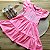 Vestido Infantil Smile rosa neon - Imagem 1