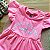 Vestido Infantil Smile rosa neon - Imagem 2
