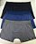 Kit 3 Cuecas Boxer Cotton Adulto Lisa - Imagem 1