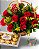 Cachepô com 15 rosas vermelhas e Ferrero Rocher de 12 unidades - Imagem 2