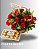 Cachepô com 15 rosas vermelhas e Ferrero Rocher de 12 unidades - Imagem 1