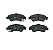 Jogo Pastilha Freio Dianteiro - Frasle - Honda FIT 1.4 8v - 1.5 16v 2003 a 2008 - C/Alarme - Imagem 1