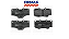 Jogo Pastilha Freio Dianteiro - Frasle - Hilux 2.8 8v 1989 a 2003 - C/Alarme - Imagem 1