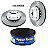 Par Disco Freio Dianteiro - Hiperfreios - Golf GLX 2.0 8v 1996 a 1999 - Imagem 1