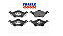 Jogo Pastilha Freio Dianteiro - Frasle - Focus 1.6 8v 2004 a 2008 - Imagem 1