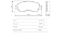 Jogo Pastilha Freio Dianteiro - Frasle - Peugeot 208 1.2 12V - 1.6 16v após 2013... - Imagem 2