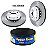 Par Disco Freio Dianteiro -  Escort Zetec 1.6 8v - 1.8 16v 1996 a 2004 - Disco Ventilado - Imagem 2