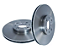 Par Disco Freio Dianteiro - Fiesta 1.3 8v - 1.4 16v 1995 a 1999 - Disco Ventilado - Imagem 1