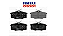 Jogo Pastilha Freio Dianteiro - Frasle - Parati 1.0 16v - 2.0 16v 1997 a 2002 - Imagem 1