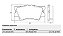 Jogo Pastilha Freio Traseiro - Frasle - Camry 3.5 24v V6 2006 a 2017 - Imagem 2